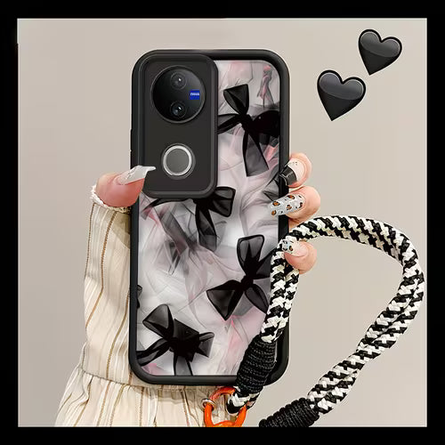 Vivo V50 5G Elegant Bowknot with Wrist Strap Phone Case