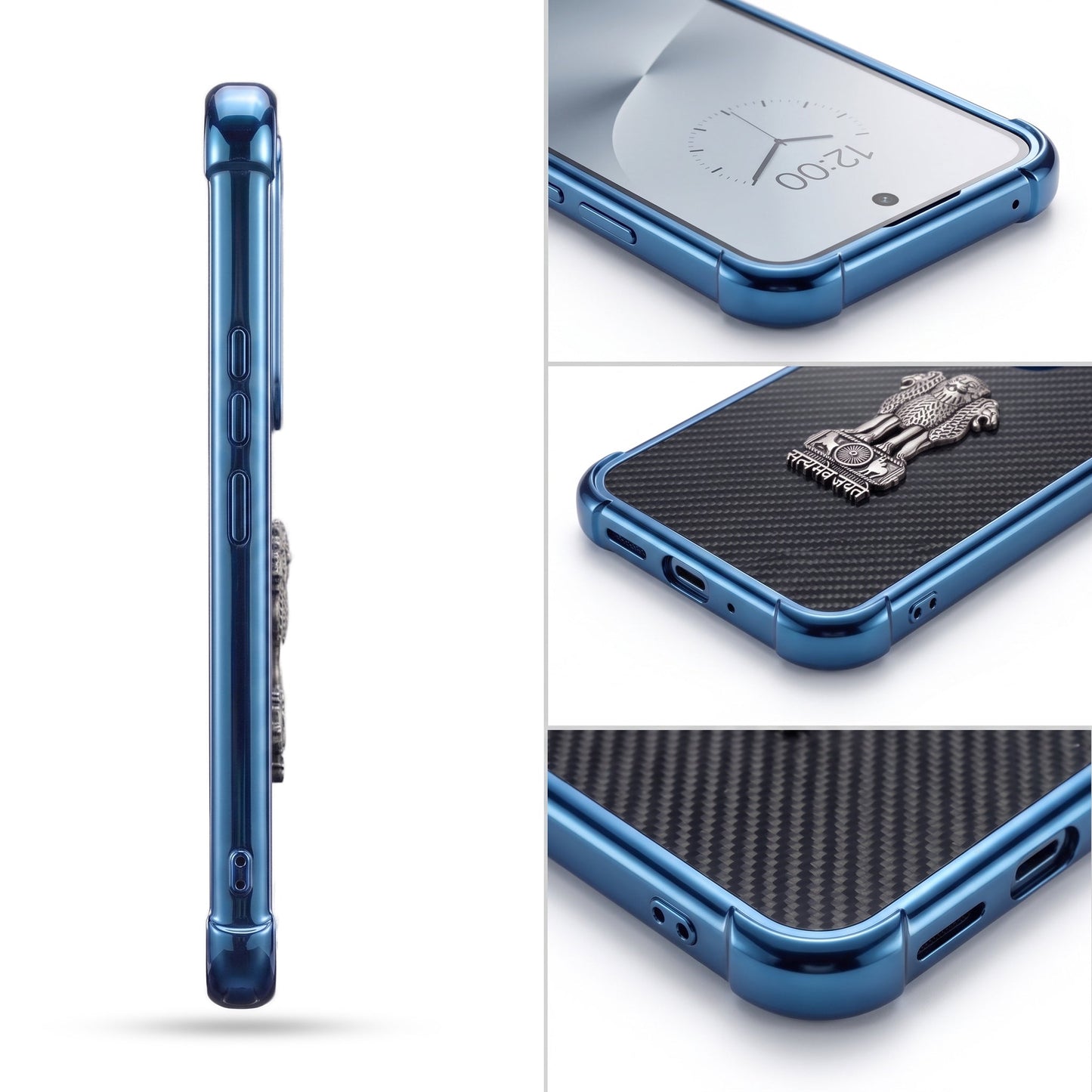 Vivo V60e 5G Satyamev Jayate 3D Metal Emblem Back Case