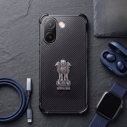 Vivo V60e 5G Satyamev Jayate 3D Metal Emblem Back Case
