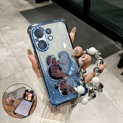 Vivo V60 5G Minimal Rabbit Design with Luxury Strap Phone Case