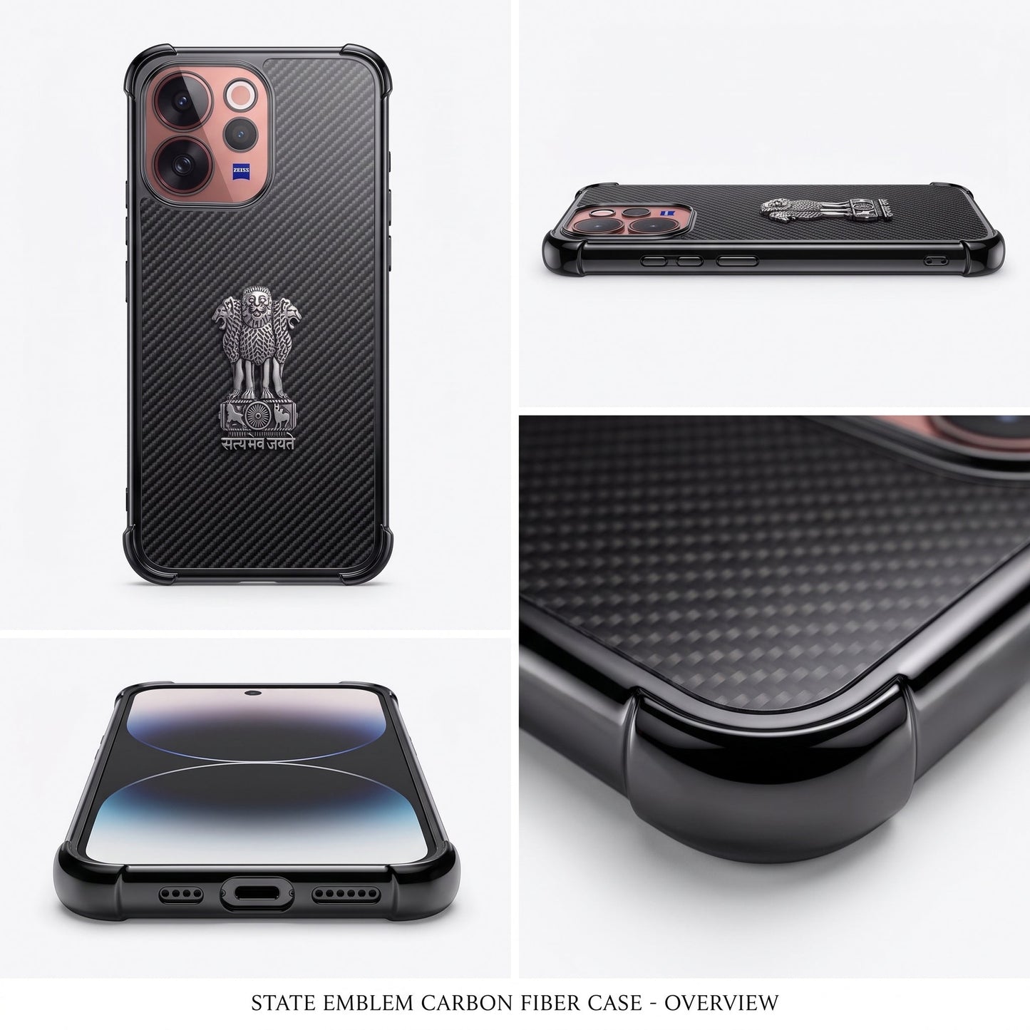 Vivo V70 5G Satyamev Jayate 3D Metal Emblem Back Case