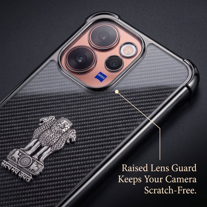 Vivo V70 5G Satyamev Jayate 3D Metal Emblem Back Case
